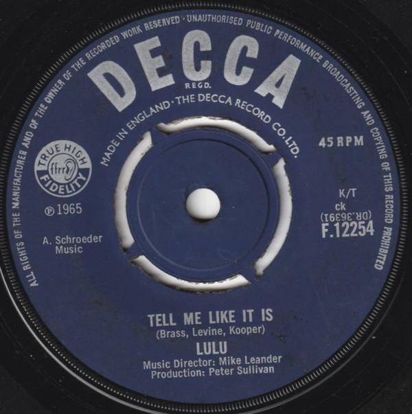 Lulu - Tell Me Like It Is