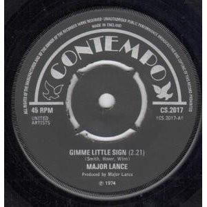 Major Lance - Gimme Little Sign