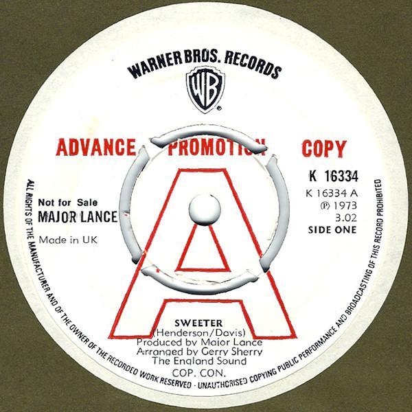 Major Lance - Sweeter / Wild And Free