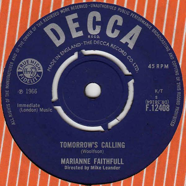 Marianne Faithfull - Tomorrow's Calling