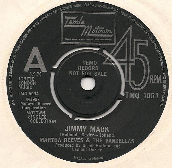 Martha Reeves & The Vandellas - Jimmy Mack / Dancing In The Street