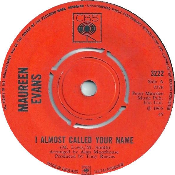 Maureen Evans - I Almost Called Your Name / Searching For Home