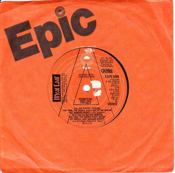 Meat Loaf - You Took The Words Right Out Of My Mouth (Hot Summer Night)
