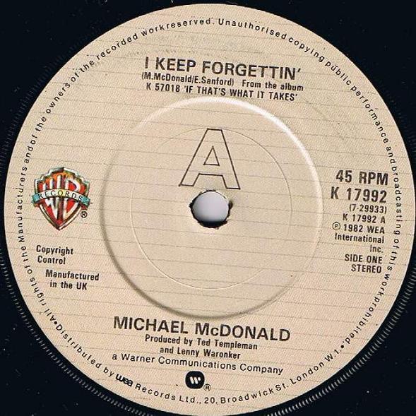 Michael McDonald - I Keep Forgettin' / Losin' End