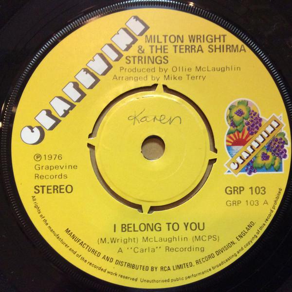 Milton Wright, The Terra Shirma Strings - I Belong To You