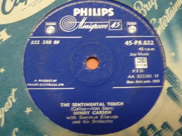 Mindy Carson, Sherman Edwards And His Orchestra - The Sentimental Touch / I Was Born 