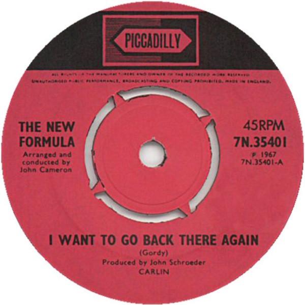 New Formula - I Want To Go Back There Again