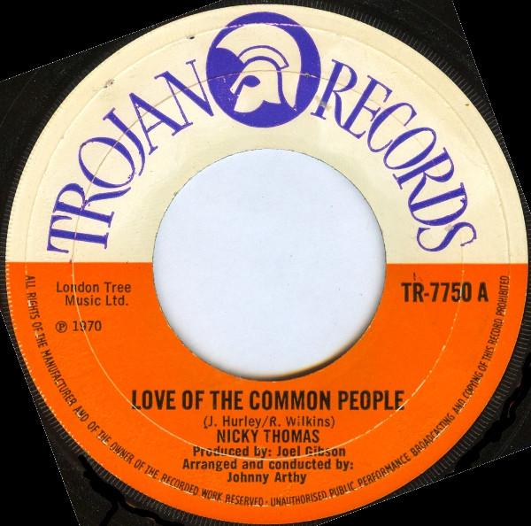 Nicky Thomas, The Destroyers - Love Of The Common People / Compass