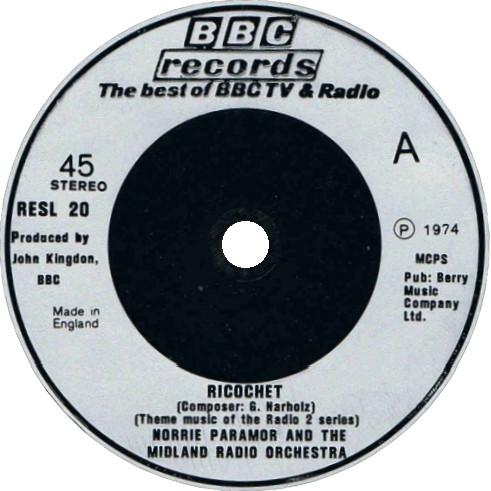 Norrie Paramor, The Midland Radio Orchestra, BBC Radiophonic Workshop - Ricochet / Theme Music Of BBC T.V.'s "Dial M For Murder"