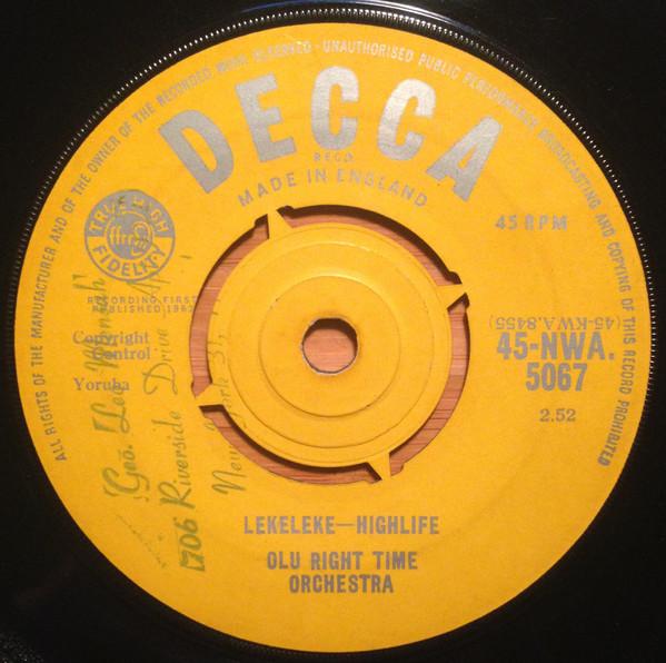 Olu Right Time Orchestra - Lekeleke / Pepeiye
