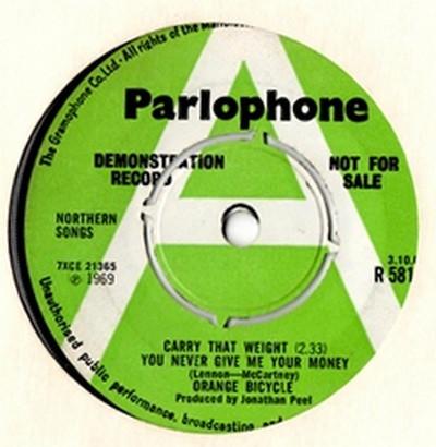 Orange Bicycle - Carry That Weight You Never Give Me Your Money