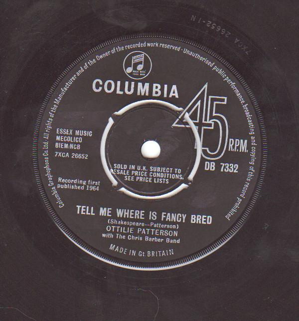 Ottilie Patterson, Chris Barber Band - Tell Me Where Is Fancy Bred 