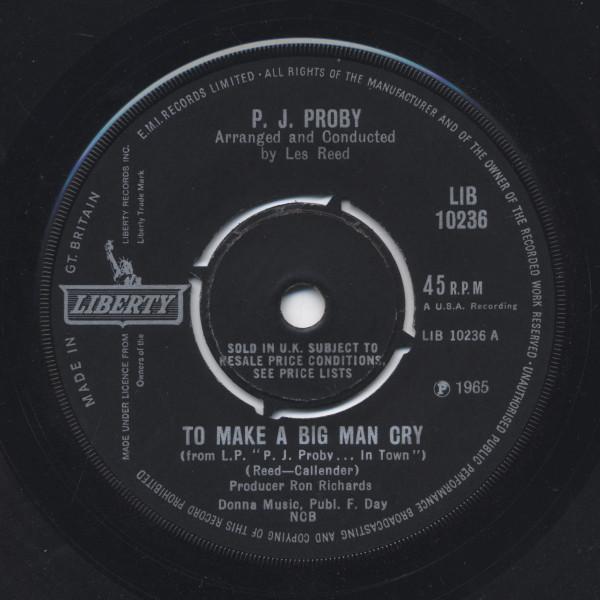 P.J. Proby - To Make A Big Man Cry