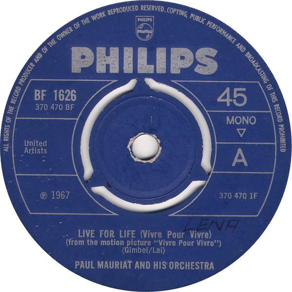 Paul Mauriat And His Orchestra - Live For Life (Vivre Pour Vivre)