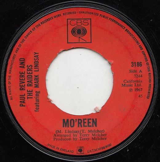 Paul Revere & The Raiders, Mark Lindsay - Mo'reen