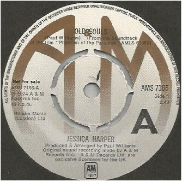 Paul Williams (2), Jessica Harper - Old Souls / The Hell Of It