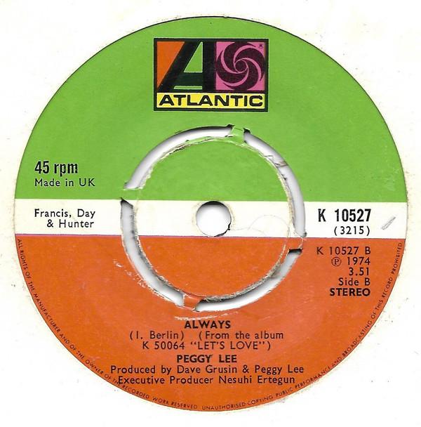 Peggy Lee - Let's Love / Always