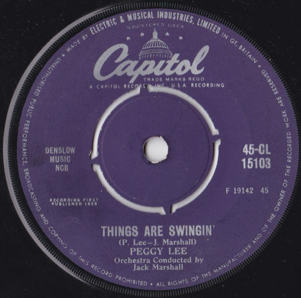 Peggy Lee - Things Are Swingin'