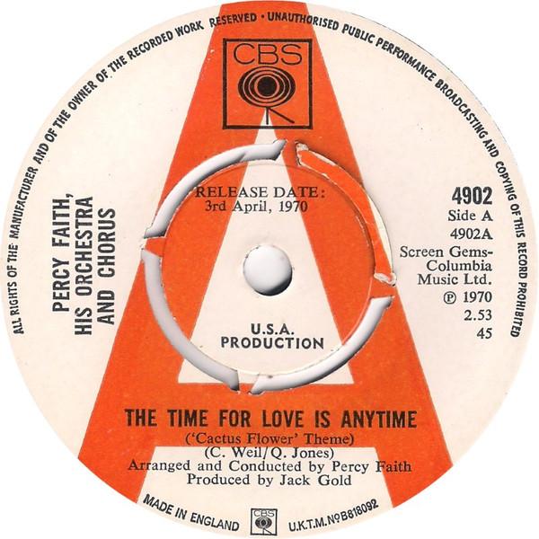 Percy Faith And His Orchestra And Chorus - The Time For Love Is Anytime