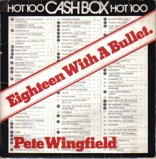 Pete Wingfield - Eighteen With A Bullet