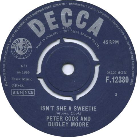 Peter Cook & Dudley Moore - Isn't She A Sweetie