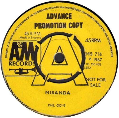 Phil Ochs - Miranda / Outside Of A Small Circle Of Friends