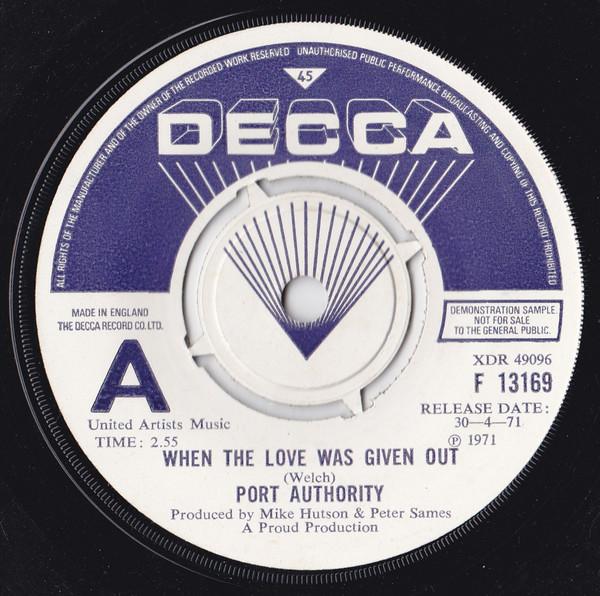 Port Authority - When The Love Was Given Out
