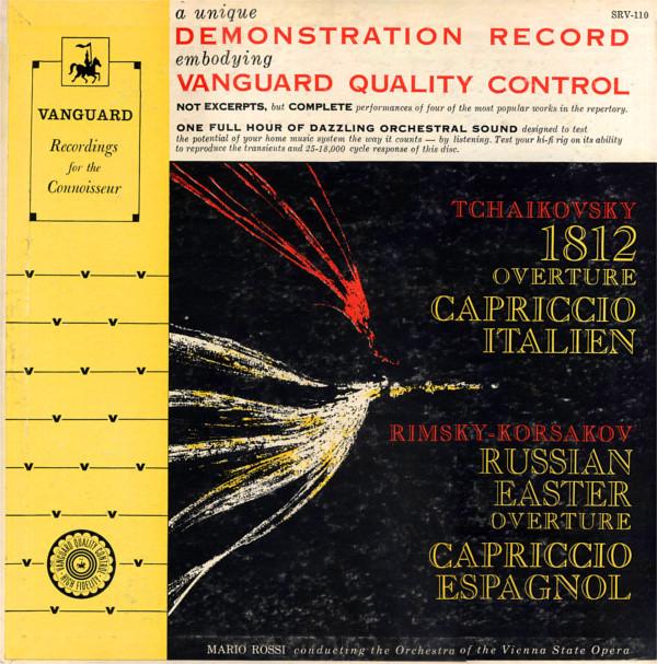 Pyotr Ilyich Tchaikovsky, Nikolai Rimsky-Korsakov, Mario Rossi (2), Orchester Der Wiener Staatsoper - 1812 Overture, Capriccio Italien / Russian Easter Overture, Capriccio Espagnol