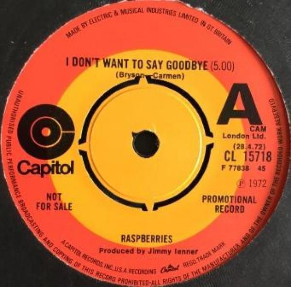 Raspberries - I Don't Want To Say Goodbye
