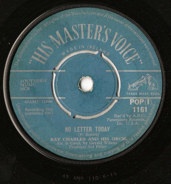 Ray Charles, The Jack Halloran Singers, Ray Charles And His Orchestra - Take These Chains From My Heart / No Letter Today