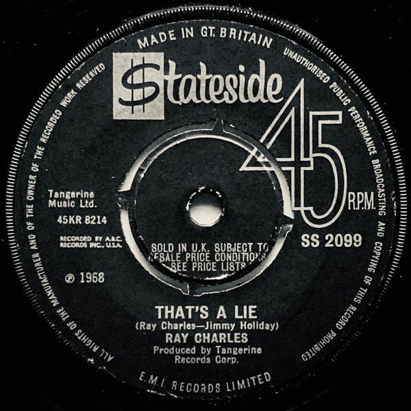 Ray Charles - Go On Home / That's A Lie