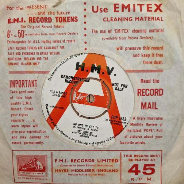 Ray Charles, The Gene Lowell Singers - No One To Cry To