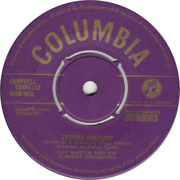 Ray Martin And His Concert Orchestra - Swedish Rhapsody / Hi-Lili, Hi-Lo