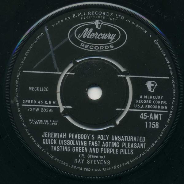 Ray Stevens - Jeremiah Peabody's Poly Unsaturated Quick Dissolving Fast Acting Pleasant Tasting Green And Purple Pills