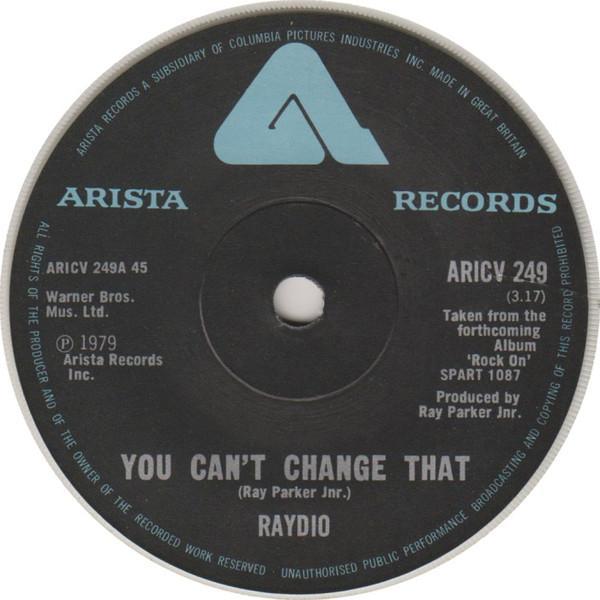 Raydio - You Can't Change That
