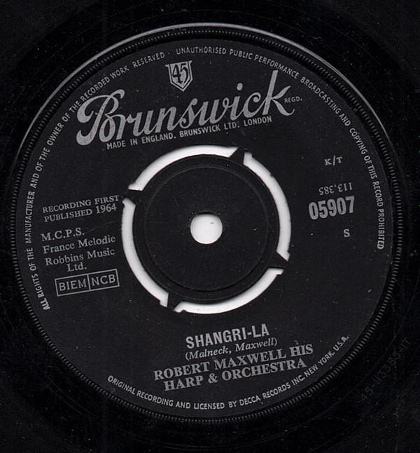 Robert Maxwell, His Harp And Orchestra - Shangri-La / That Old Black Magic