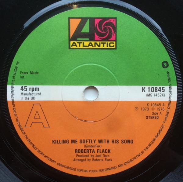 Roberta Flack - Killing Me Softly With His Song / The First Time Ever I Saw Your Face