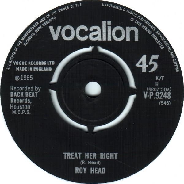 Roy Head - Treat Her Right