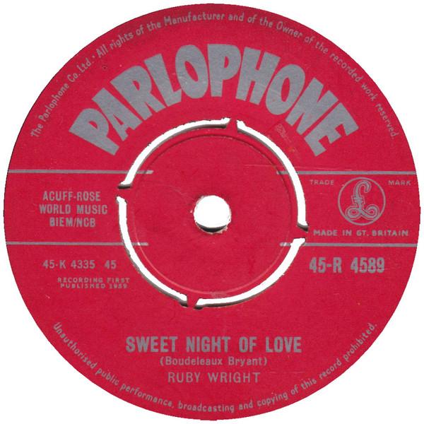 Ruby Wright (2) - Sweet Night Of Love