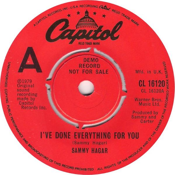 Sammy Hagar - I've Done Everything For You