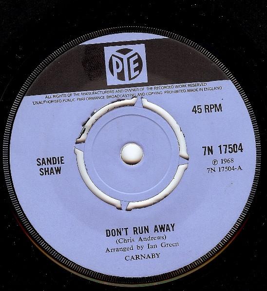 Sandie Shaw - Don't Run Away
