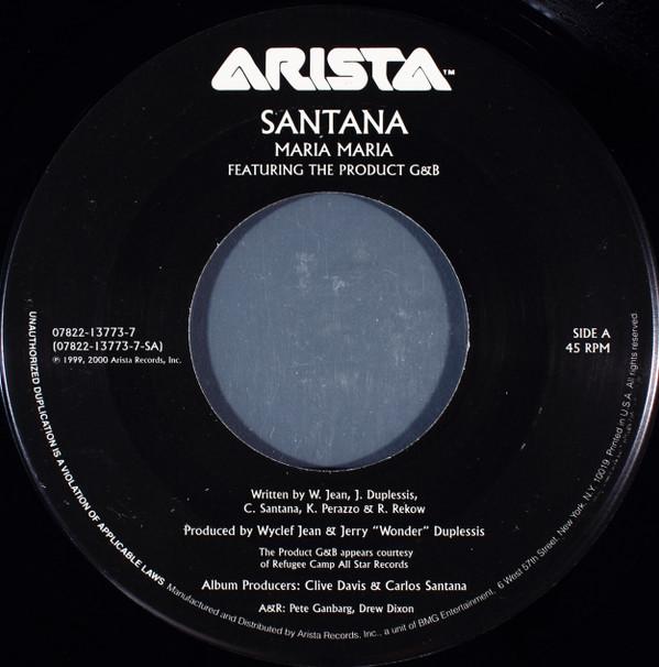 Santana, The Product G&B, Rob Thomas - Maria Maria / Smooth