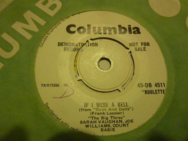 Sarah Vaughan, Joe Williams, Count Basie - If I Were A Bell