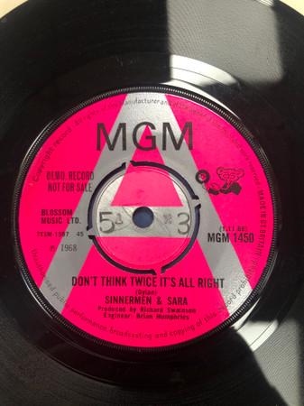 Sinnermen & Sara - Don't Think Twice It's All Right