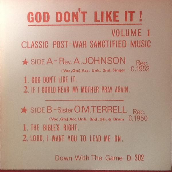 Sister O. M. Terrell, Rev. Anderson Johnson - God Don't Like It Volume 1