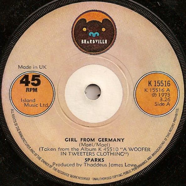 Sparks - Girl From Germany