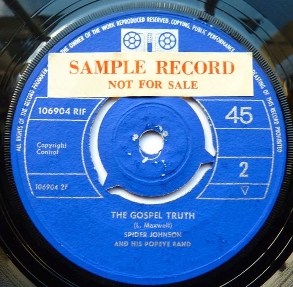 Spider Johnson And His Popeye Band - Doin' The Popeye / The Gospel Truth