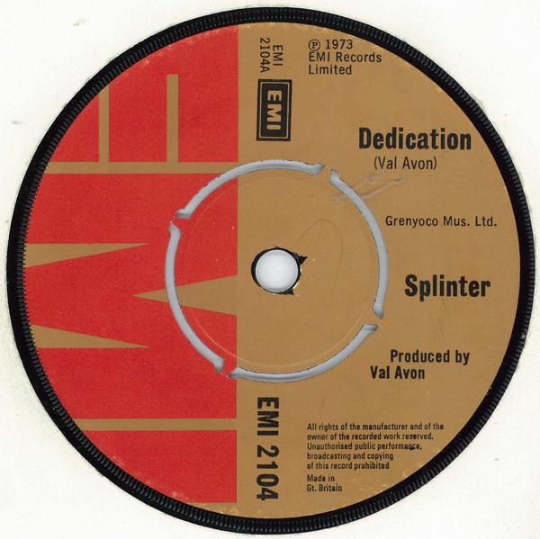 Splinter (28) - Dedication