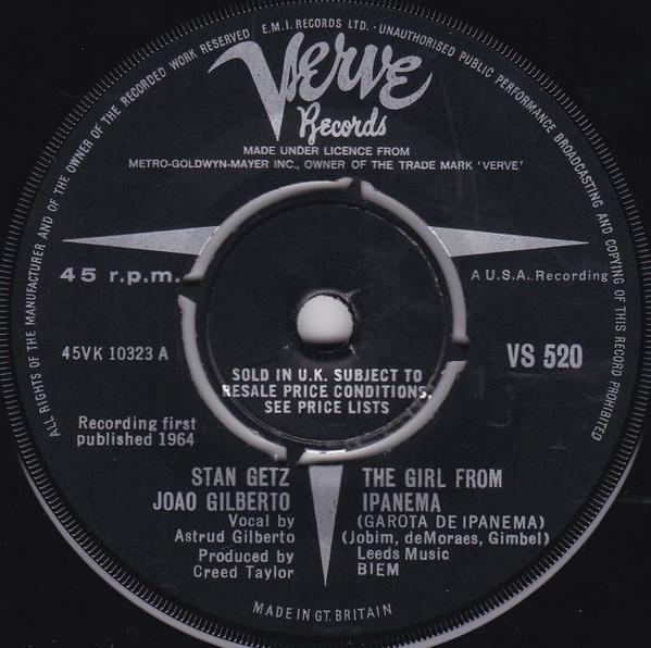 Stan Getz, João Gilberto - The Girl From Ipanema