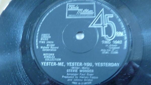 Stevie Wonder - Yester-Me, Yester-You, Yesterday / Uptight (Everything's Alright)